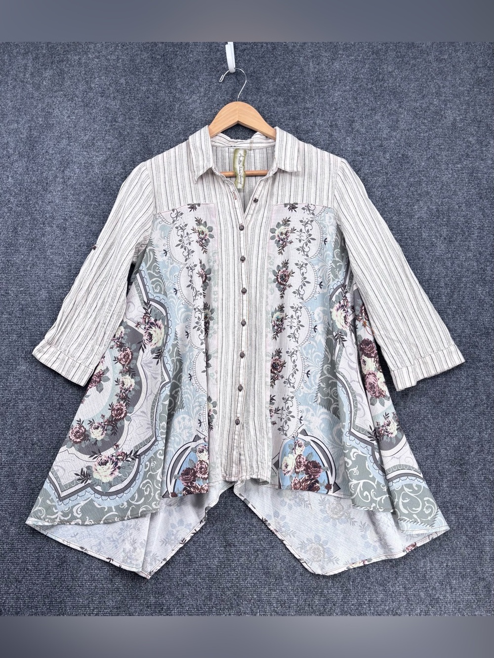 Aratta Silent Journey Stories Of Old Sailor Boho Artsy Cottagecore Tunic Size S
